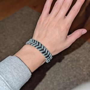 Adjustable leather bracelet.